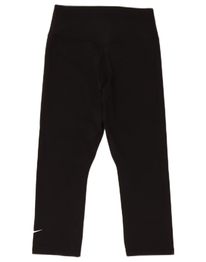 Leggings NIKE Dri Fit Capri pentru femei UK 6 XS Poliester negru
