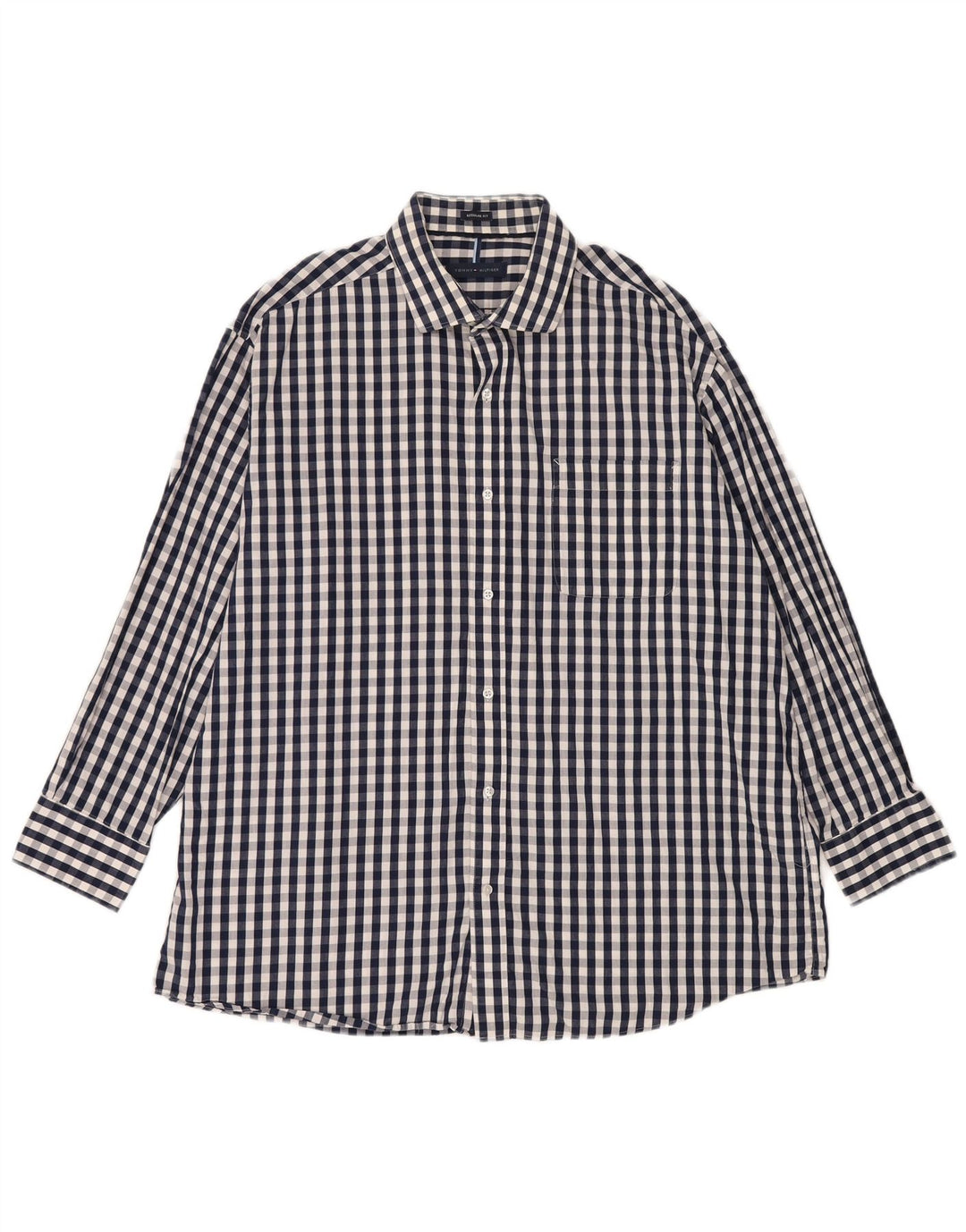 Cămașă pentru bărbați Tommy Hilfiger, cu o formă regulată, mărimea 17 1/2 XL, albastru bleumarin