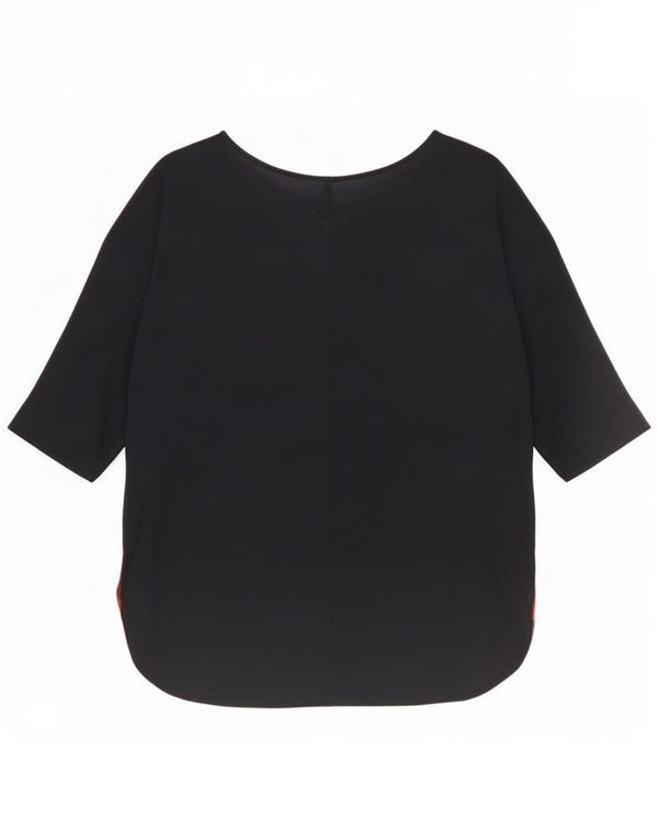 Top cu tunică supradimensionată cu mânecă 3/4 pentru femei Desigual UK 14 Medium Black Floral
