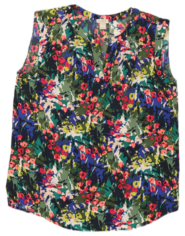 Bluză fără mâneci pentru femei J. CREW US 4 Small Multicolor Floral