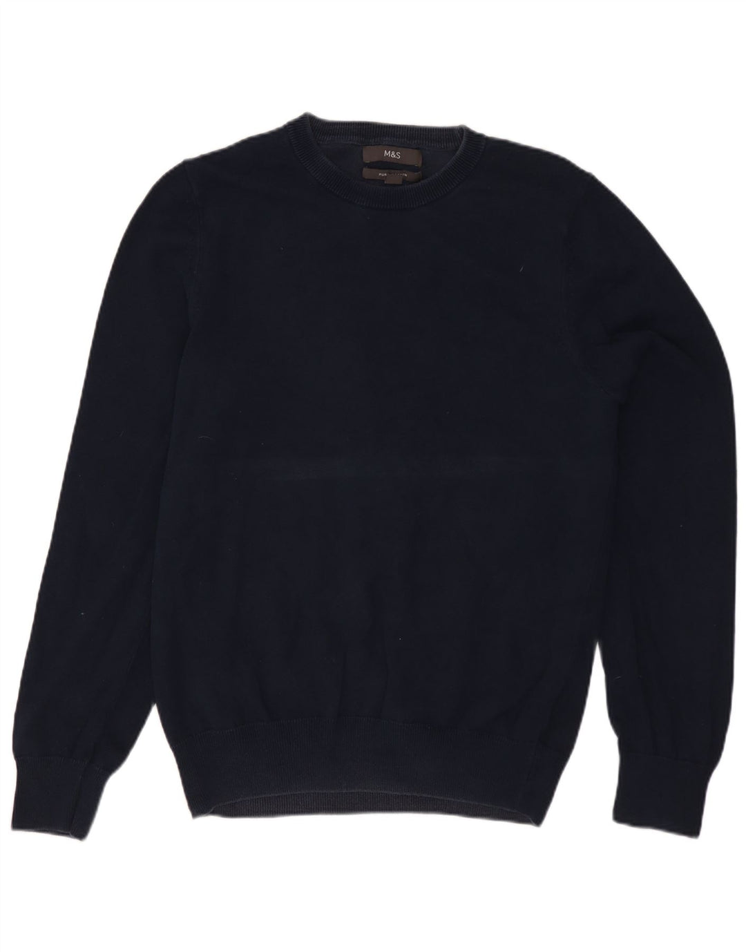 Pulover pentru femei Marks & Spencer cu decolteu rotund UK 10 Mic bleumarin