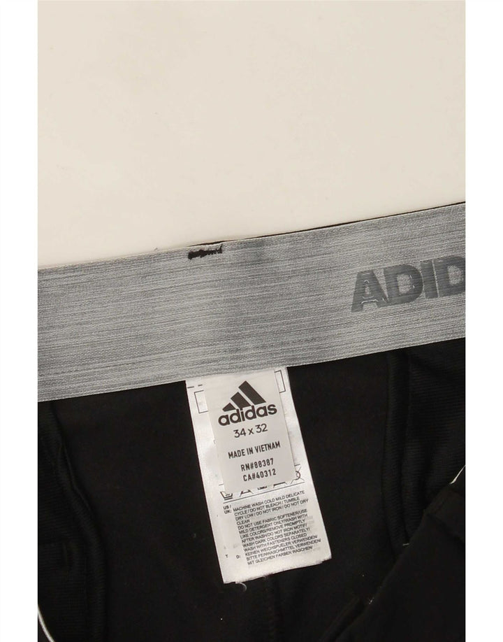 Pantaloni chino drepți pentru bărbați Adidas W34 L32 Poliester negru