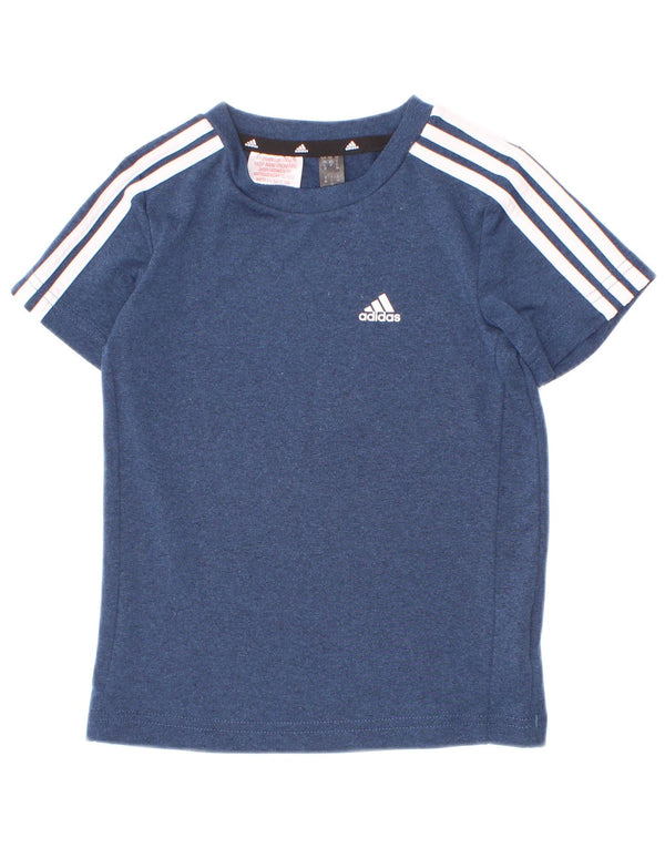 Tricou Adidas Aeroready pentru baieti Top 2-3 ani poliester albastru