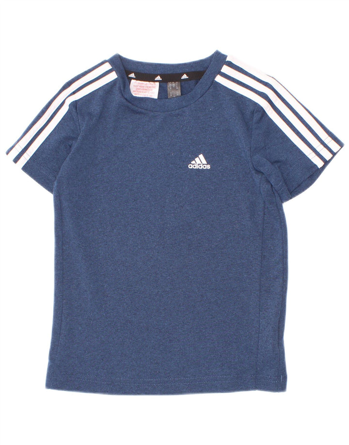 Tricou Adidas Aeroready pentru baieti Top 2-3 ani poliester albastru