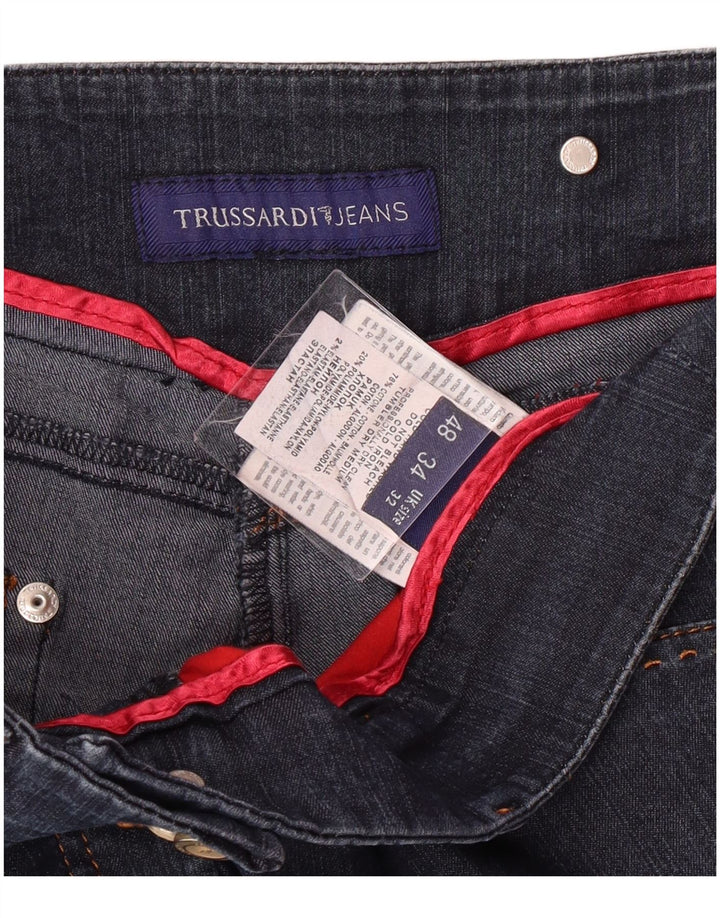 Blugi drepti pentru femei Trussardi W32 L27 Bumbac bleumarin