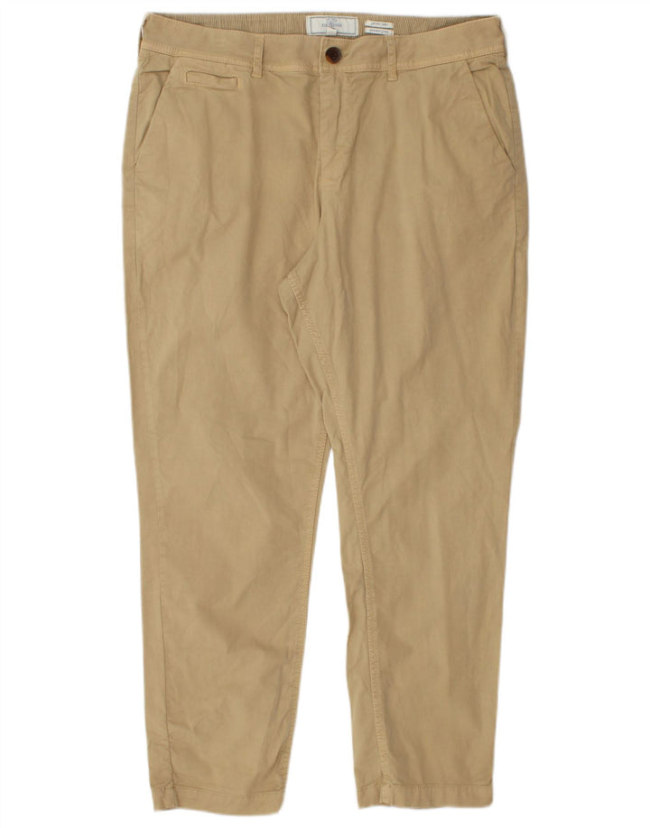 FAT FACE Pantaloni chino Devon Regular Fit pentru femei UK 14 Large W32 L26 Bej