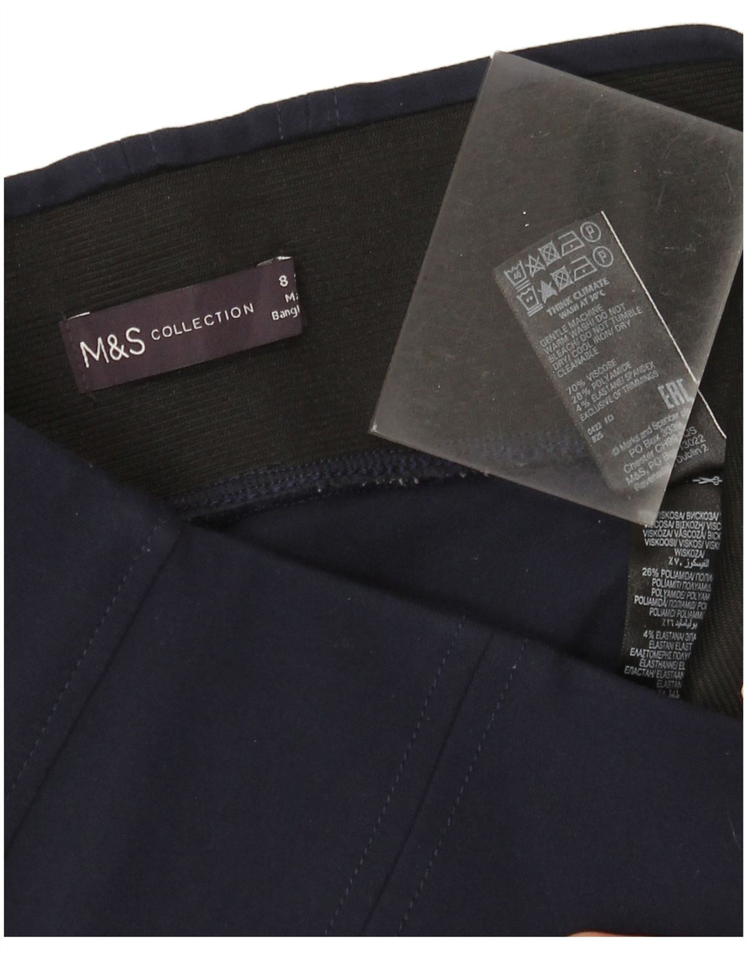 Leggings pentru femei Marks & Spencer UK 8 mici, bleumarin, viscoză