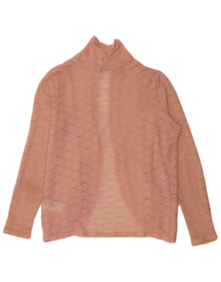 Pulover cardigan deschis supradimensionat pentru femei Oasis UK 6 XS poliester roz