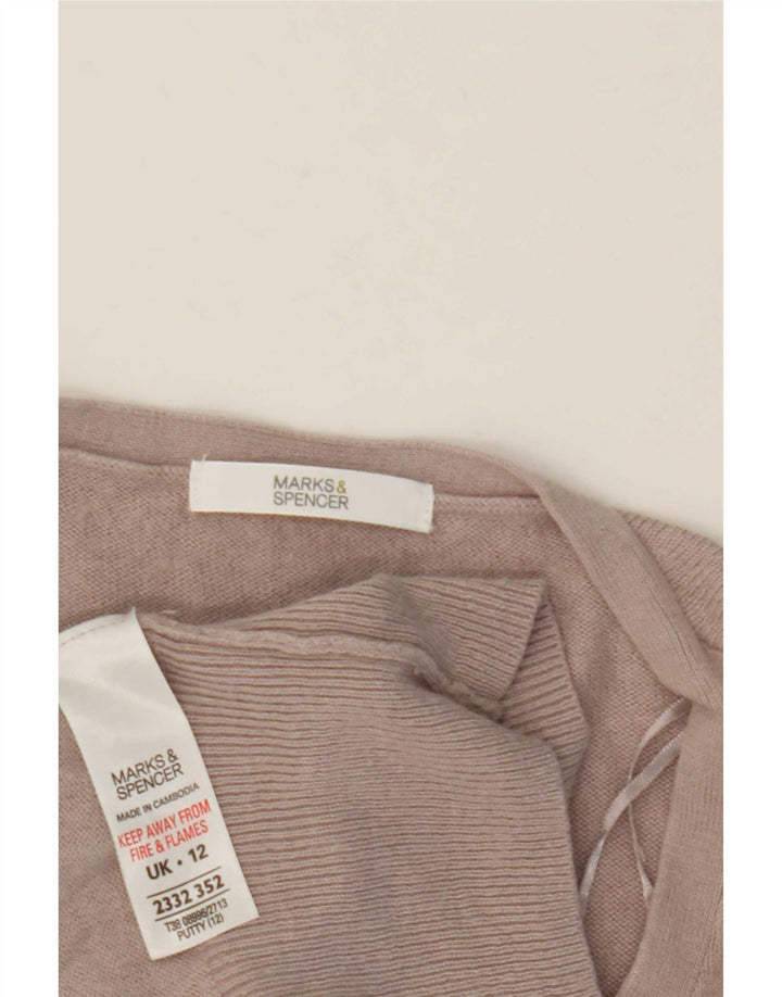Pulover cardigan pentru femei Marks & Spencer UK 12 Medium Gri Viscose