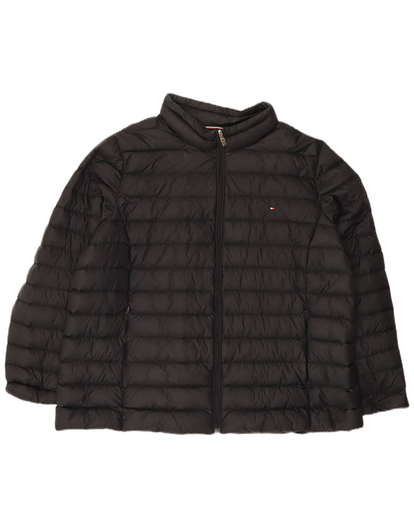 Jachetă căptușită Tommy Hilfiger pentru femei UK 20 2XL Poliamidă neagră