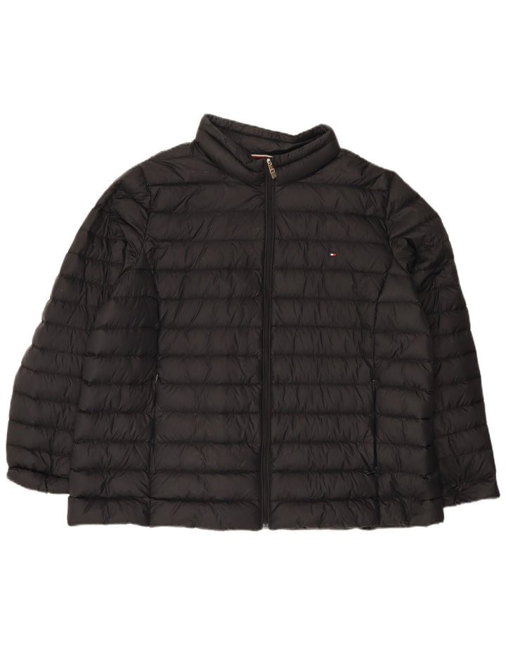 Jachetă căptușită Tommy Hilfiger pentru femei UK 20 2XL Poliamidă neagră