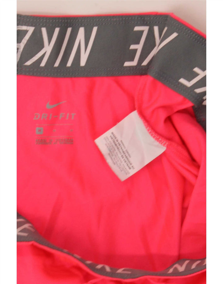 Pantaloni scurți sport Nike Dri Fit pentru femei UK 14 Poliester roz mediu