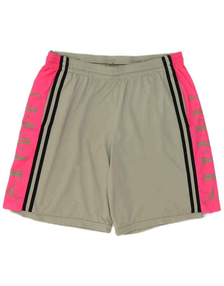 Pantaloni scurți sport grafic Jordan pentru bărbați 2XL, gri, poliester color bloc