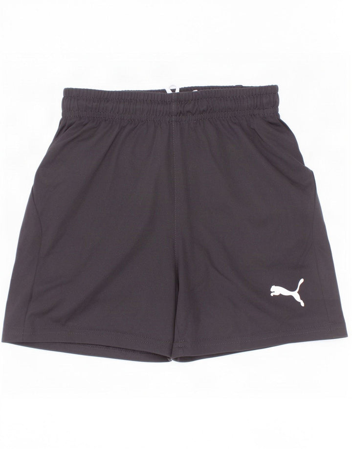 Pantaloni scurți sport Puma pentru băieți 9-10 ani negri