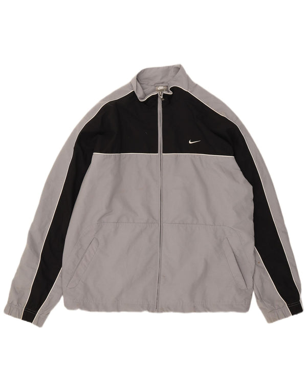 Jachetă de trening pentru bărbați Nike UK 41/43, mare, gri, poliester color bloc