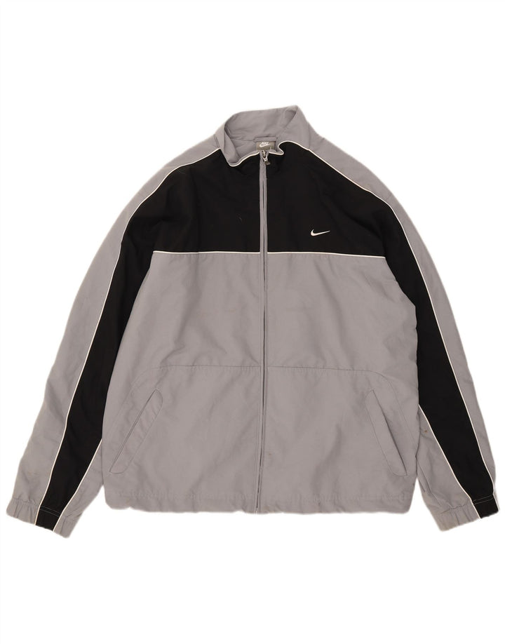 Jachetă de trening pentru bărbați Nike UK 41/43, mare, gri, poliester color bloc