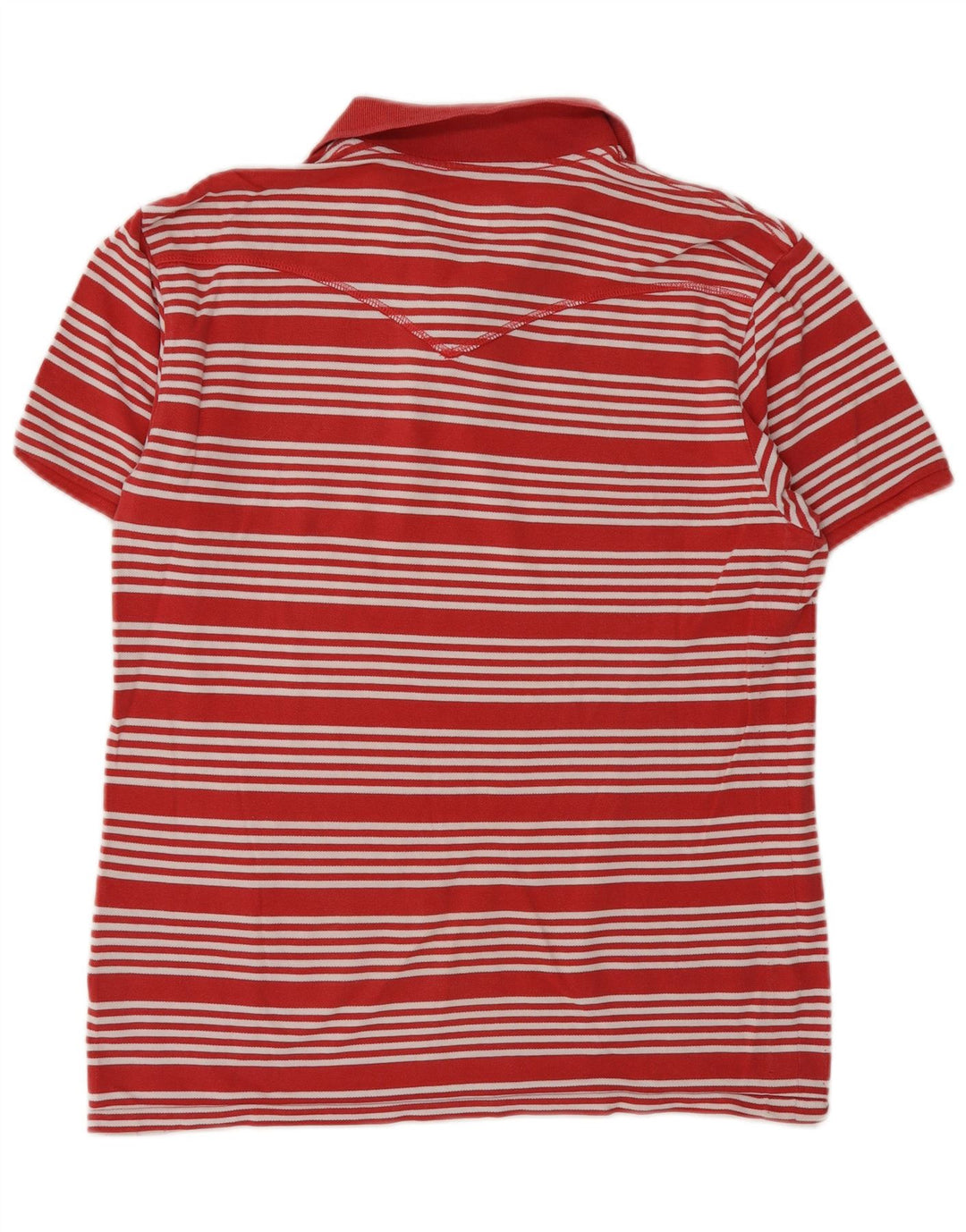Tricou polo Levi's pentru bărbați, bumbac cu dungi roșii medii