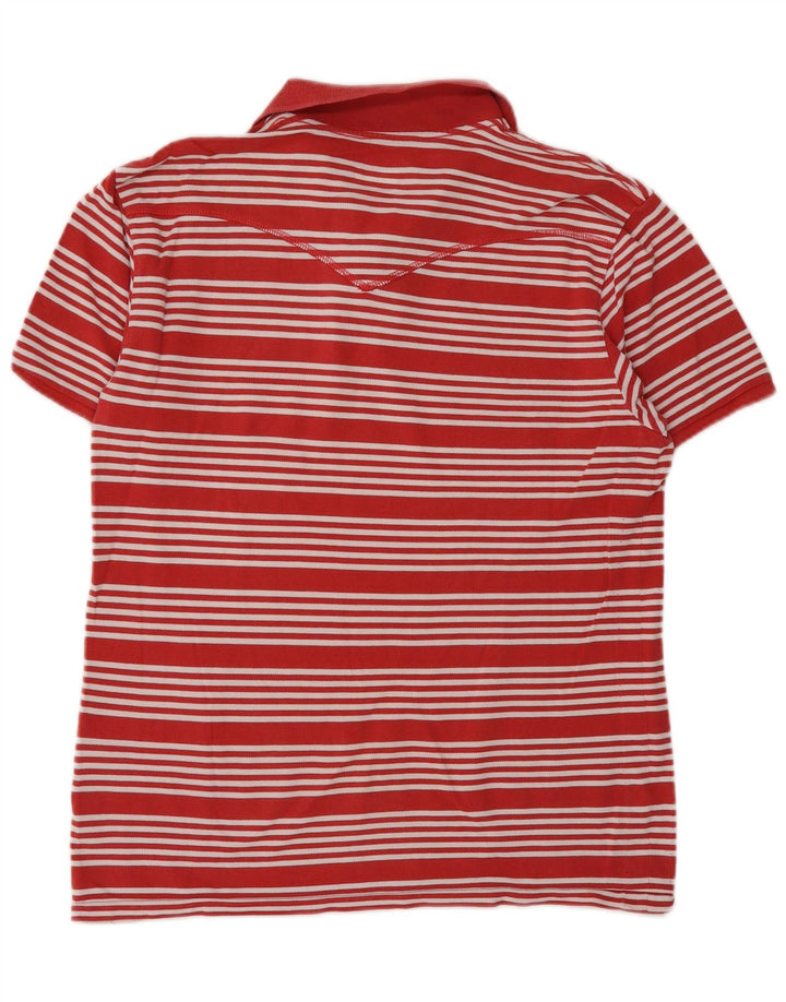 Tricou polo Levi's pentru bărbați, bumbac cu dungi roșii medii