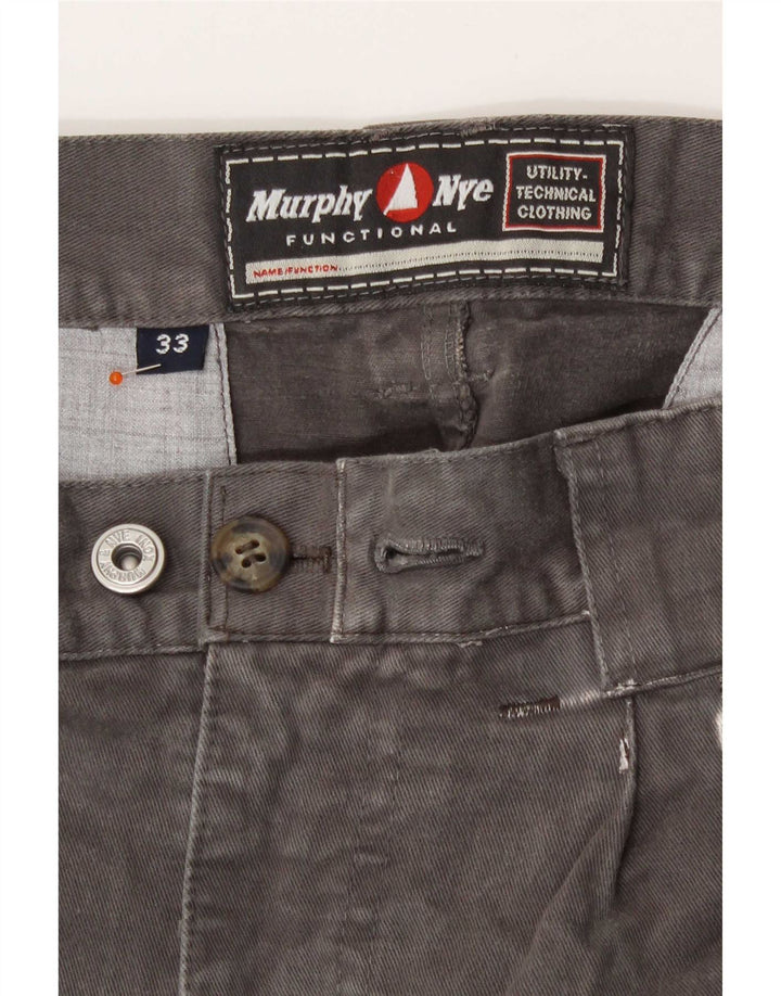Pantaloni cargo drepti pentru bărbați Murphy & Nye L33 L28 bumbac gri