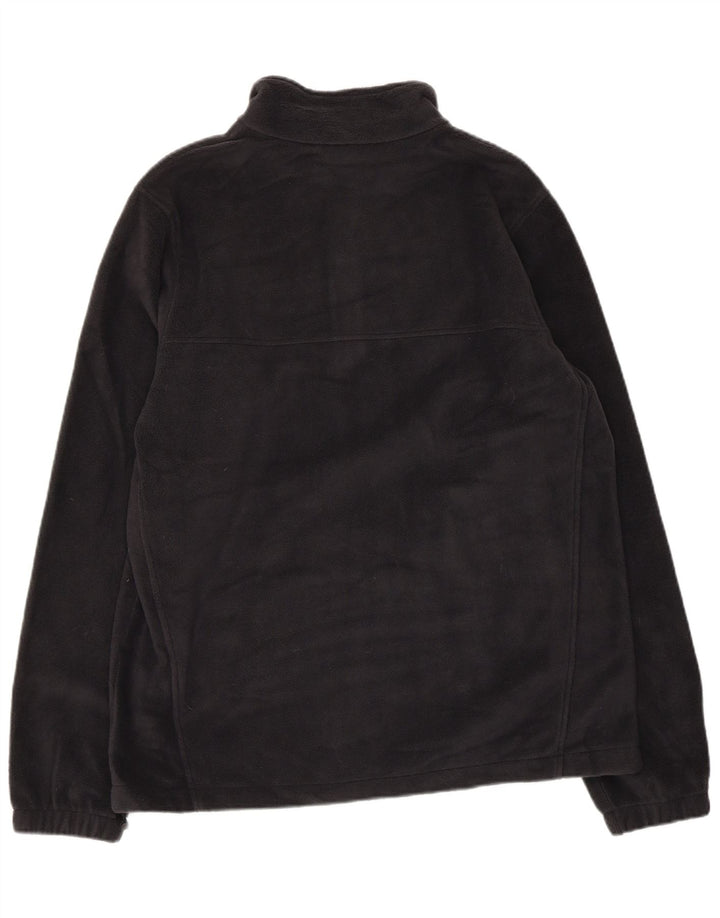 Pulover pentru bărbați COLUMBIA Crawford, cu fermoar și gât, poliester mediu negru