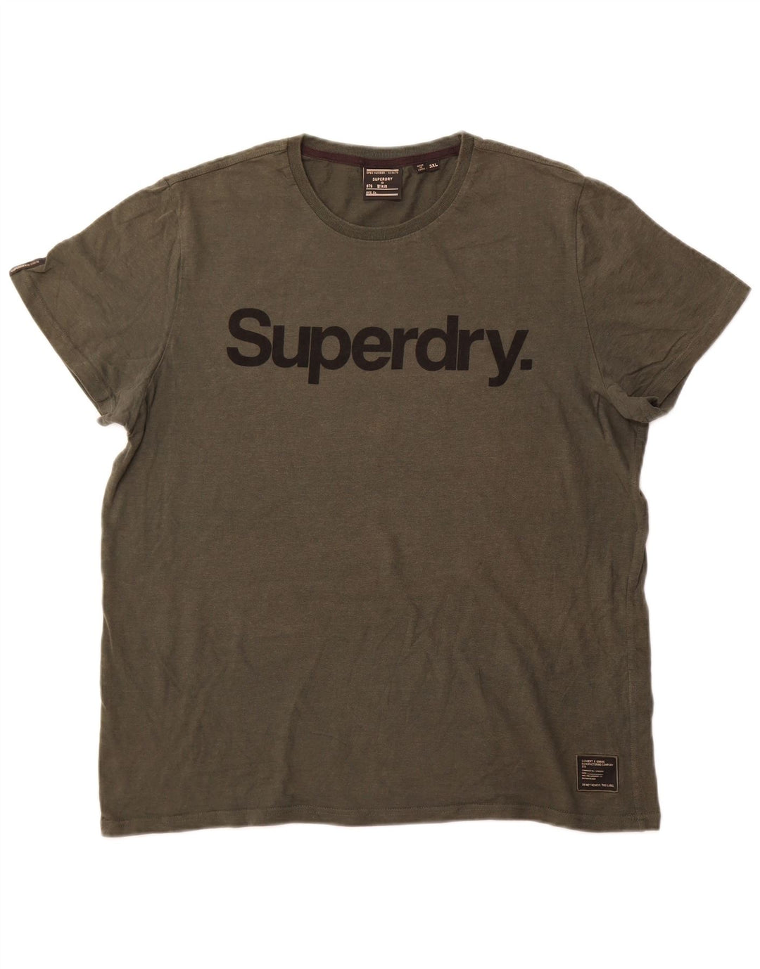 Tricou grafic pentru bărbați Superdry Top 3XL Kaki Bumbac
