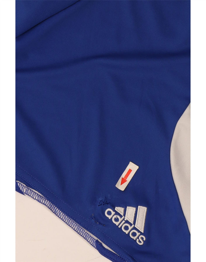 Pantaloni scurți sport pentru bărbați Adidas Climalite, albastru mediu, poliester color bloc