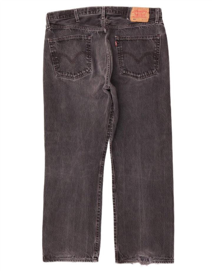 Blugi drepti pentru bărbați Levi's 501 W40 L30 bumbac gri