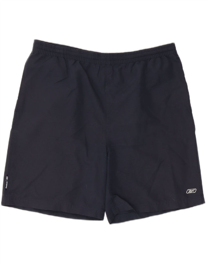 Pantaloni scurti sport pentru bărbați Reebok XL, poliester bleumarin