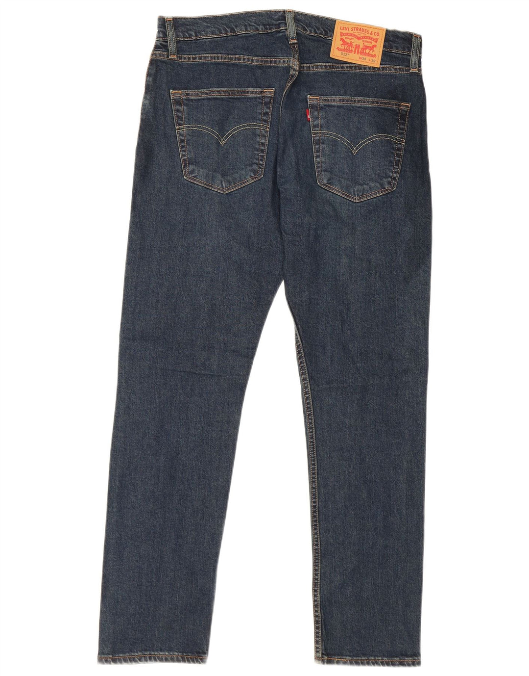 Levi's 512 Slim Tapered Jeans W34 L32 Blue Bumbac
