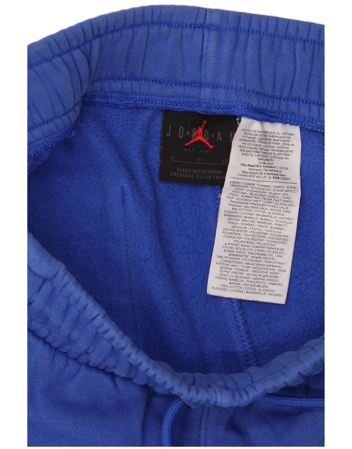 Pantaloni de trening grafic pentru femei JORDAN Joggeri UK 10 Bumbac albastru mic