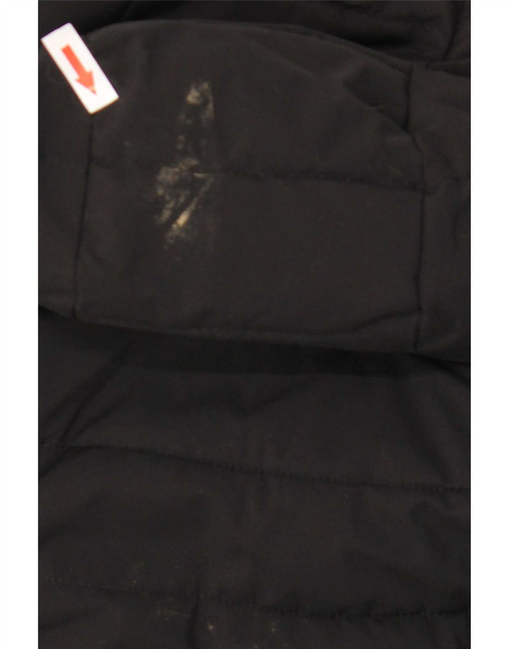 Palton căptușit cu glugă pentru femei Dkny UK 10 Poliester negru mic