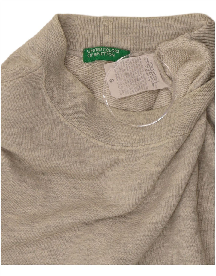 Hanorac grafic pentru bărbați BENETTON Pulover mic, gri, bumbac color bloc