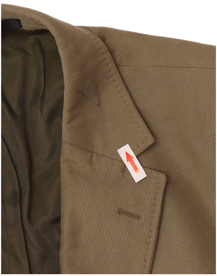 Jachetă pentru bărbați Marks & Spencer, lungă cu 2 nasturi, UK 48 2XL, poliester verde