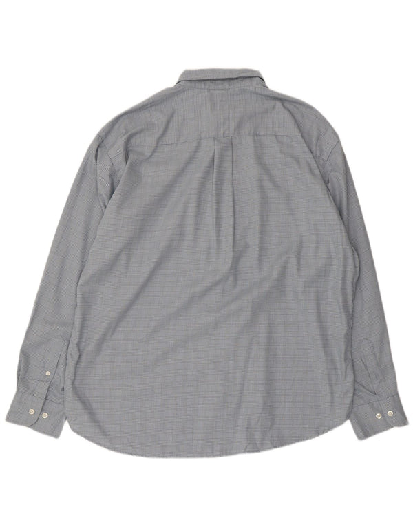 Cămașă pentru bărbați DOCKERS Stain Defender XL Blue Check Bumbac