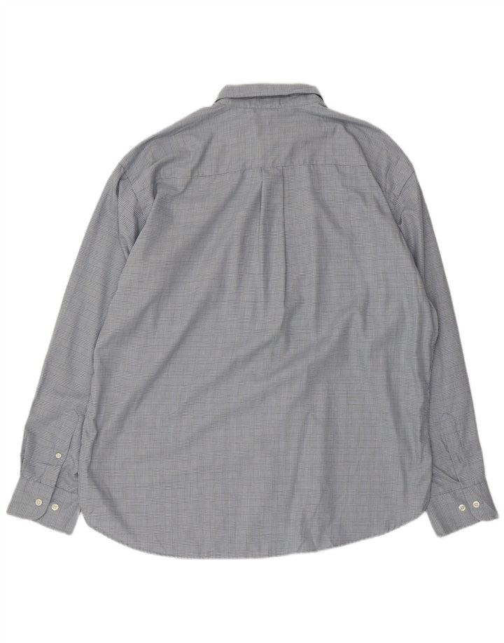 Cămașă pentru bărbați DOCKERS Stain Defender XL Blue Check Bumbac