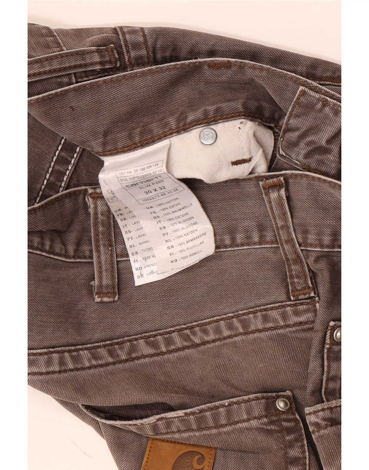 Blugi drepti pentru bărbați Carhartt W30 L32 bumbac gri