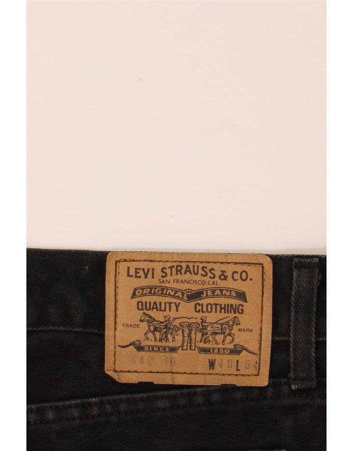 Blugi drepti pentru bărbați Levi's 440 W40 L34 negri