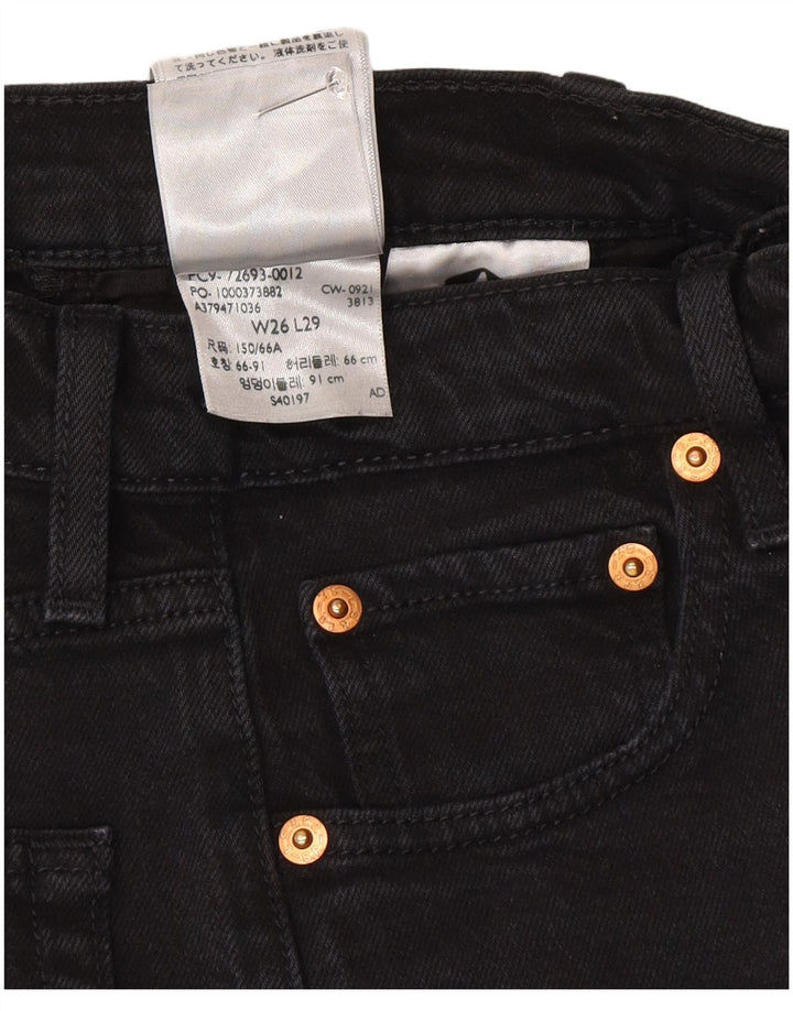 Blugi drepti pentru femei Levi's Ribcage W26 L29 bumbac gri