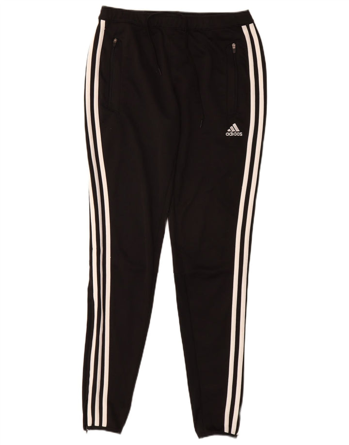 Pantaloni de trening Adidas Climacool pentru femei UK 8/10 Poliester negru mic