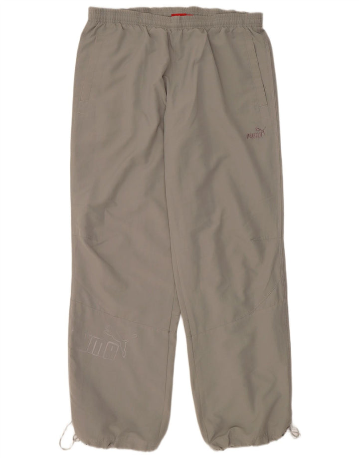 Pantaloni de trening grafic PUMA pentru bărbați Joggeri mari, gri, poliester