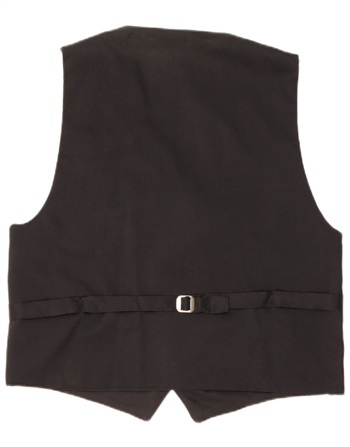 Vestă vintage pentru bărbați XL neagră geometrică