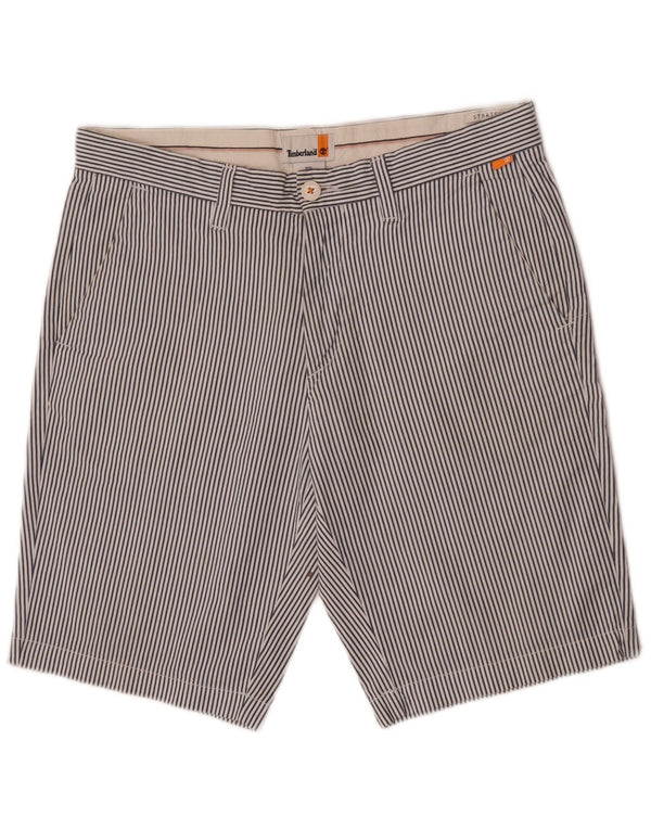 Pantaloni scurți chino pentru bărbați Timberland W31 Medium Blue Pinstripe