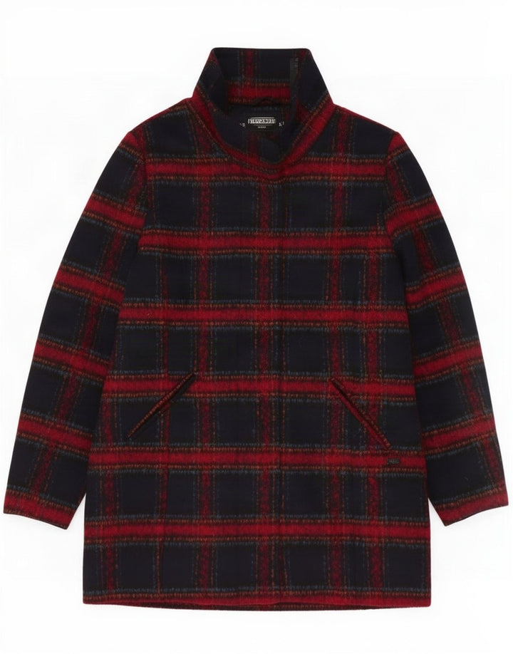 Pardesiu Paco Boutique pentru femei UK 12 Medium Bleumarin Check Poliester