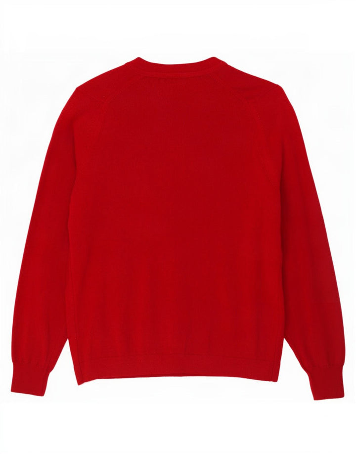 Pulover Cardigan St Michael pentru damă UK 14 Lână mare bordeaux