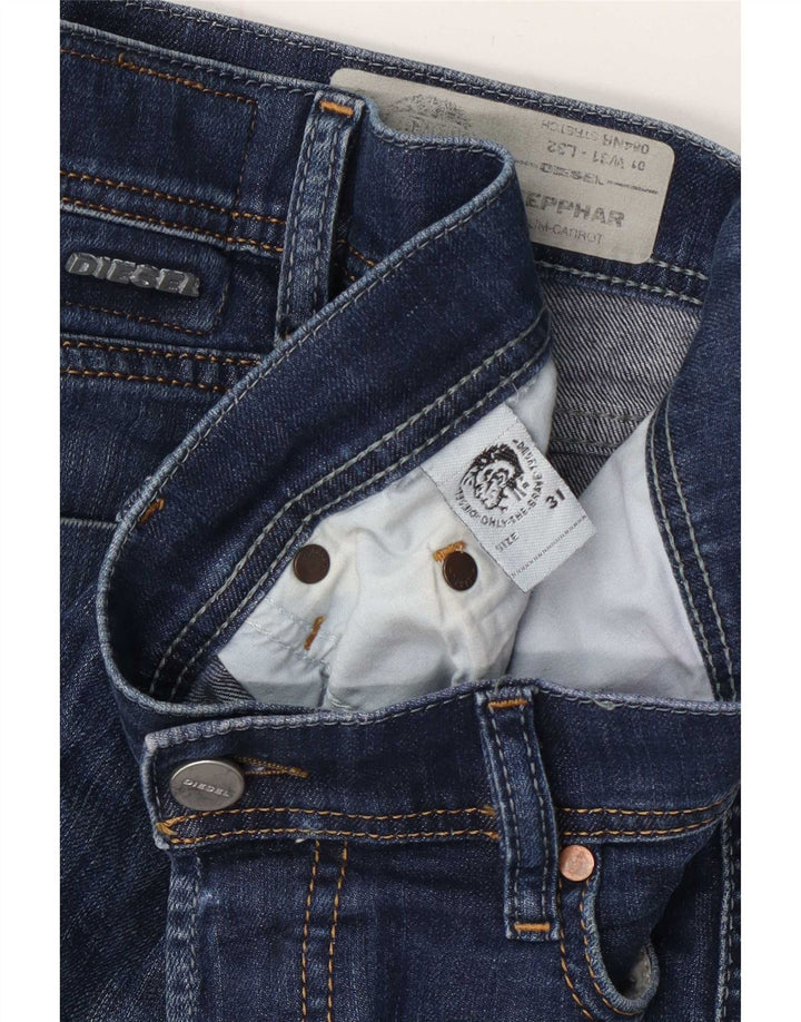 Blugi Diesel Tepphar Regular Carrot Slim W31 L32 Albastru pentru bărbați
