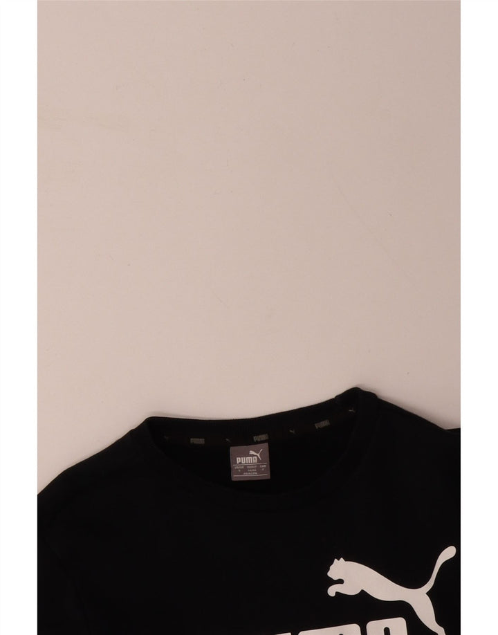 Hanorac grafic pentru bărbați PUMA Jumper mic, negru, bumbac