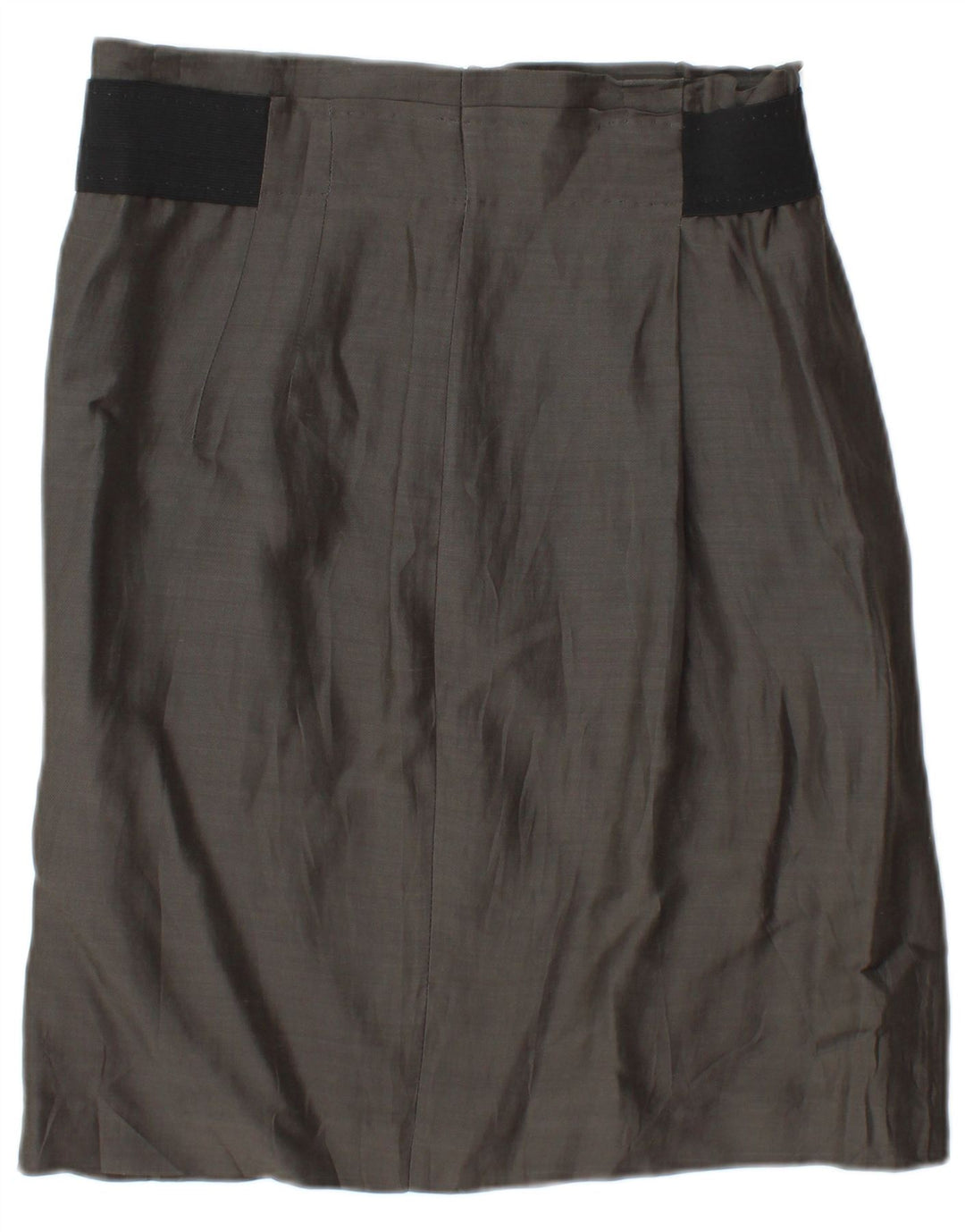 Fusta midi vintage pentru femei W30 Medium Gri Colorblock