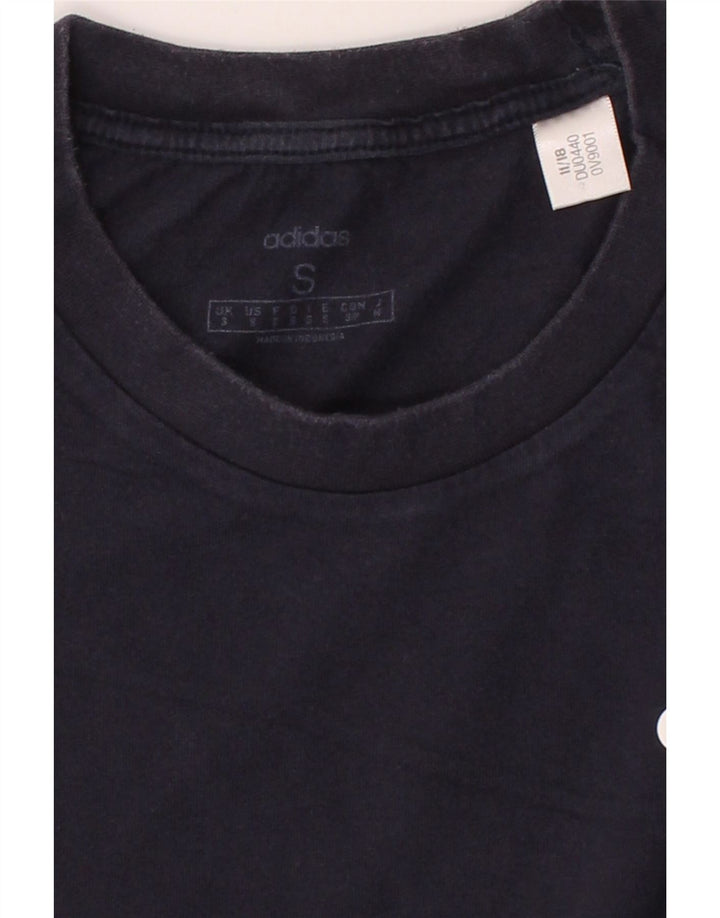 ADIDAS Mens T-Shirt Top Small Navy Blue Cotton Vintage Adidas and Second-Hand Adidas from Messina Hembry 