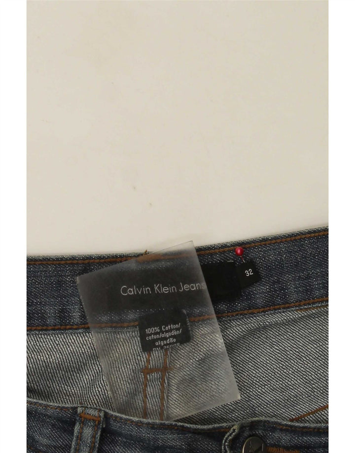 Calvin Klein Blugi drepti pentru bărbați W32 L30 Bumbac albastru