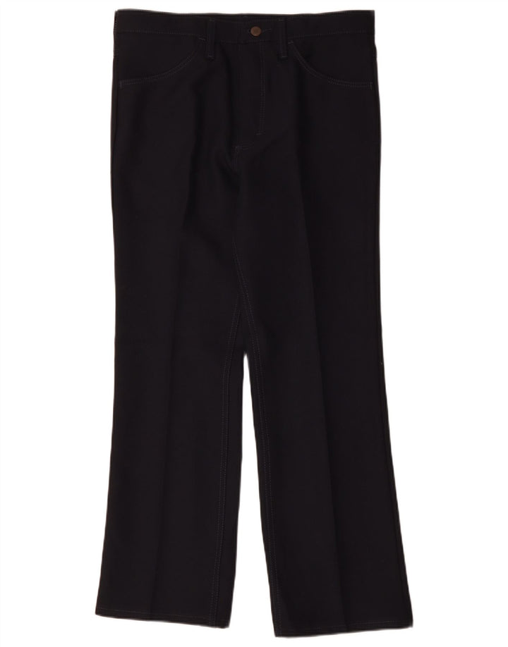 Pantaloni casual drepti pentru bărbați Wrangler W33 L29 Poliester bleumarin